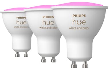 Billede af Philips Hue White and Color Ambiance 4,3W GU10 (3-pak)