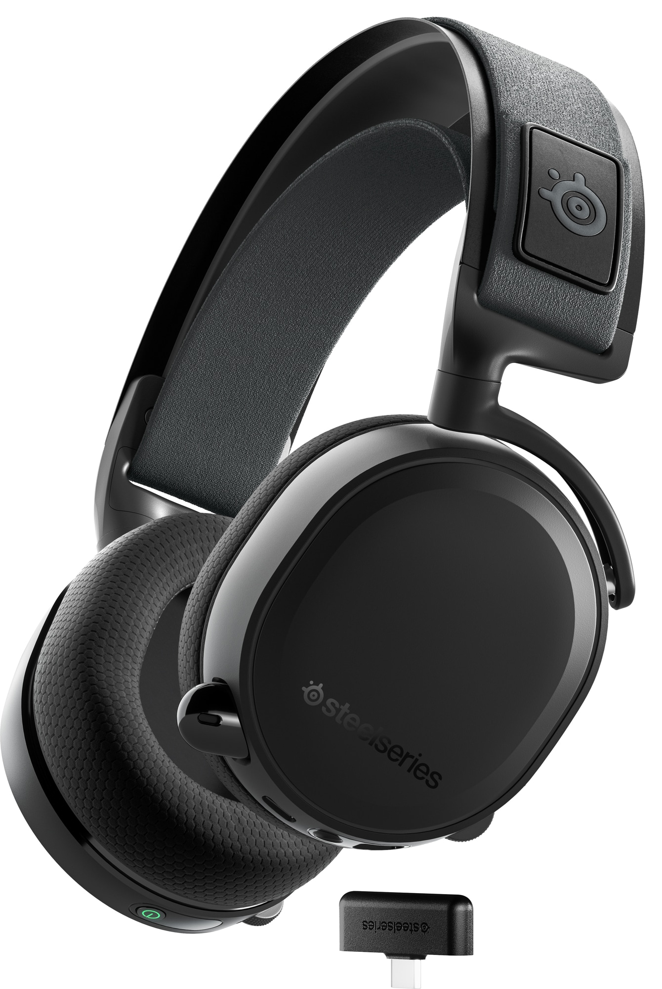 Anzai Hus Kontrakt SteelSeries Arctis 7 Plus Wireless gaming headset (sort) | Elgiganten