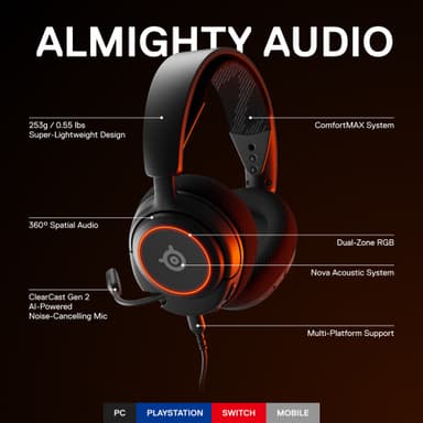 SteelSeries Arctis Nova 3 gaming headset | Elgiganten