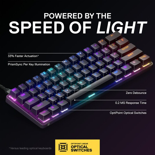 SteelSeries Apex 9 Mini gaming-tastatur | Elgiganten