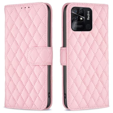 SKALO Xiaomi Redmi 10C BINFEN COLOR Quiltet Pung - Pink