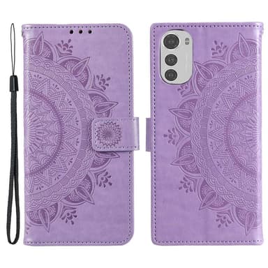 SKALO Motorola Moto E32/E32s Mandala Flip Cover - Lilla
