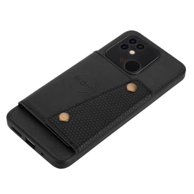 SKALO Xiaomi Redmi 10C PU-læder Cover med Pung - Sort