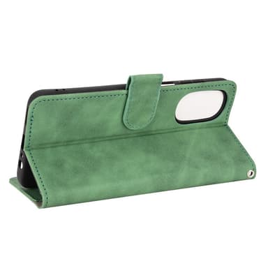SKALO Motorola Moto G52 Matt PU-læderpungetui - Grøn