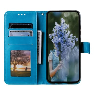 SKALO Motorola Moto E32/E32s Mandala Flip Cover - Blå