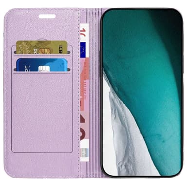 SKALO Xiaomi Redmi 10C Rhombus Litchi Flip Cover - Lilla