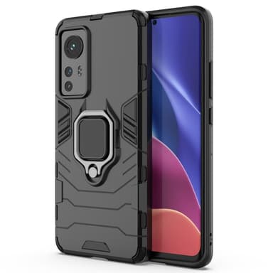 SKALO Xiaomi 12 Armor Hybrid metal ring cover - Sort