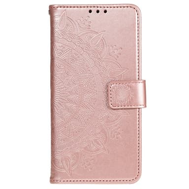 SKALO Xiaomi 12 Pro Mandala Flip Cover - Rosa guld