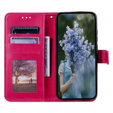 SKALO Motorola Moto G52 Mandala Flip Cover - Cerise