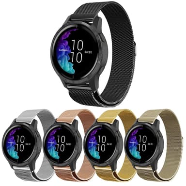 SKALO Milanese Loop til Garmin Venu 2 - Sølv