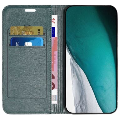 SKALO Xiaomi Redmi 10C Rhombus Litchi Flip Cover - Grøn