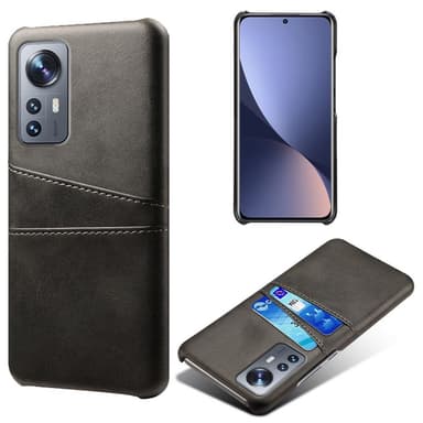 SKALO Xiaomi 12 Pro PU-læder Kortholder Cover - Sort
