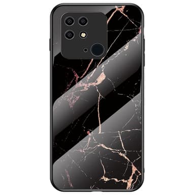 SKALO Xiaomi Redmi 10C Marmor hærdet glas TPU Cover - #5