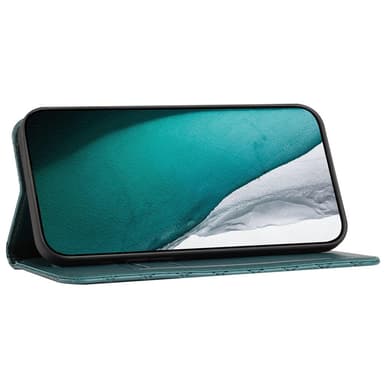 SKALO Xiaomi Redmi 10C Rhombus Litchi Flip Cover - Grøn