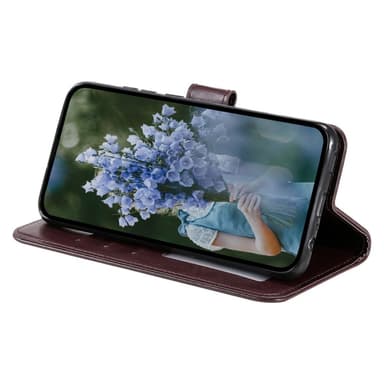SKALO Motorola Moto E32/E32s Mandala Flip Cover - Brun