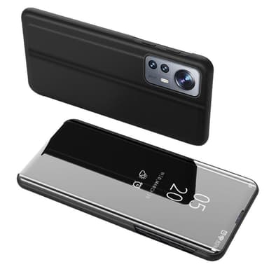 SKALO Xiaomi 12 Clear View Mirror Etui - Sort