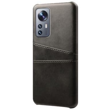 SKALO Xiaomi 12 Pro PU-læder Kortholder Cover - Sort