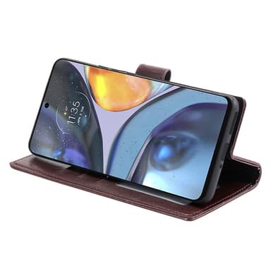 SKALO Motorola Moto G22 Mandala Flip Cover - Brun