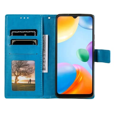 SKALO Xiaomi Redmi 10C Mandala Flip Cover - Blå