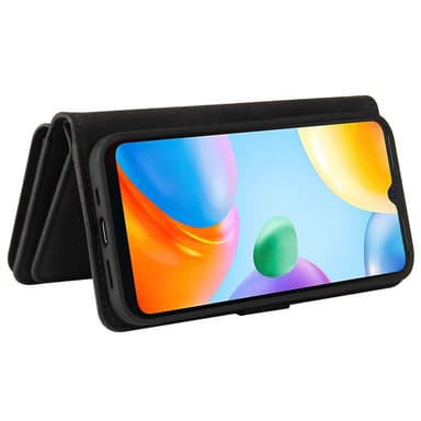 SKALO Xiaomi Redmi 10C Big Wallet 17-RUM Pungetui - Sort