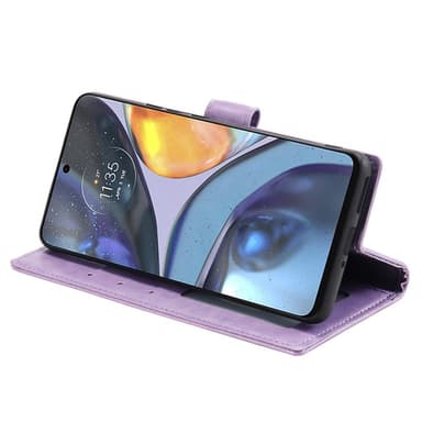 SKALO Motorola Moto G22 Mandala Flip Cover - Lilla