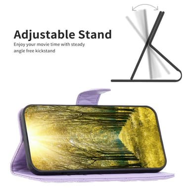 SKALO Motorola Moto G22 BINFEN COLOR Quiltet Pung - Lilla