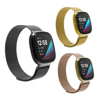 SKALO Milanese Loop til Fitbit Sense - Guld