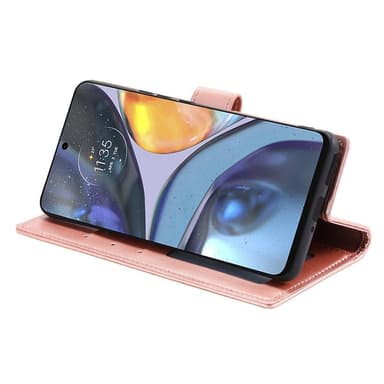 SKALO Motorola Moto G22 Mandala Flip Cover - Rosa guld