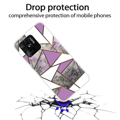 SKALO Xiaomi Redmi 10C Marmor TPU-cover - #11