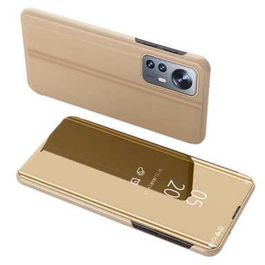 SKALO Xiaomi 12 Clear View Mirror Etui - Guld