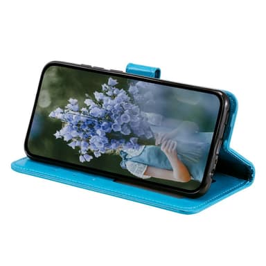 SKALO Motorola Moto E32/E32s Mandala Flip Cover - Blå