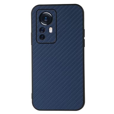 SKALO Xiaomi 12 Pro Carbon Fiber TPU cover - Blå