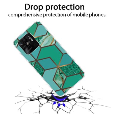 SKALO Xiaomi Redmi 10C Marmor TPU-cover - #9