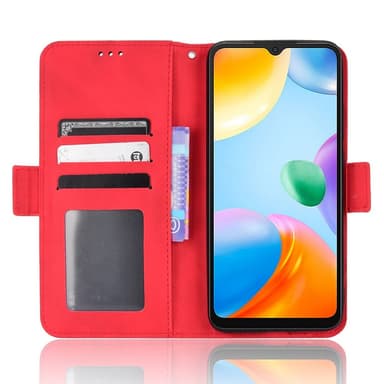 SKALO Xiaomi Redmi 10C 6-RUM Pungetaske - Rød