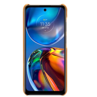SKALO Motorola Moto E32/E32s PU-læder Kortholder Cover - Lys brun