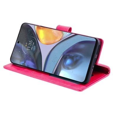 SKALO Motorola Moto G22 Mandala Flip Cover - Cerise