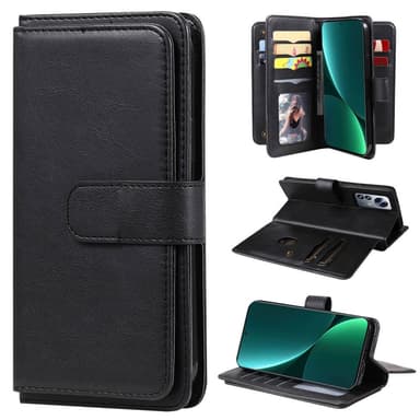 SKALO Xiaomi 12 Pro 10-RUM Flip Cover - Sort