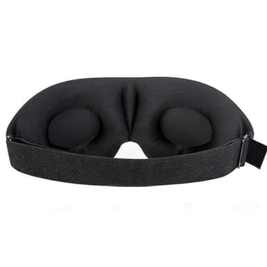 3D sovemaske med tilbehør Sort