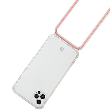 Halsrem til iPhone 13 Pro Sort + Pink