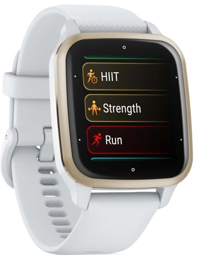 Garmin Venu Sq 2 smartwatch (White & Cream Gold)