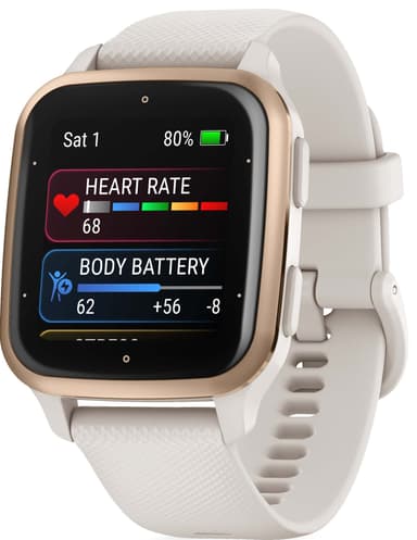 Garmin Venu Sq 2 Music smartwatch (Ivory & Gold)