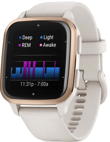 Garmin Venu Sq 2 Music smartwatch (Ivory & Gold)