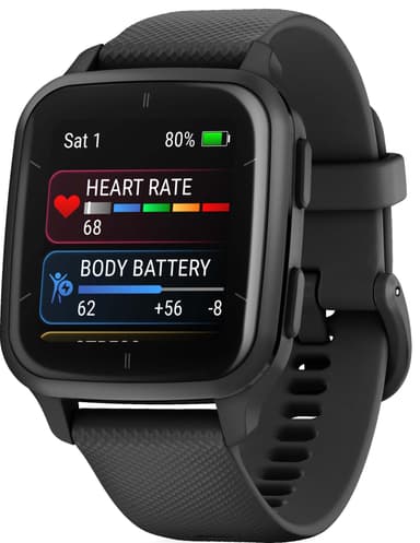 Garmin Venu Sq 2 Music smartwatch (sort)