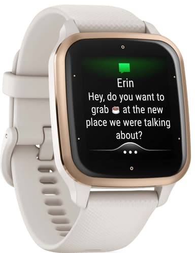 Garmin Venu Sq 2 Music smartwatch (Ivory & Gold)
