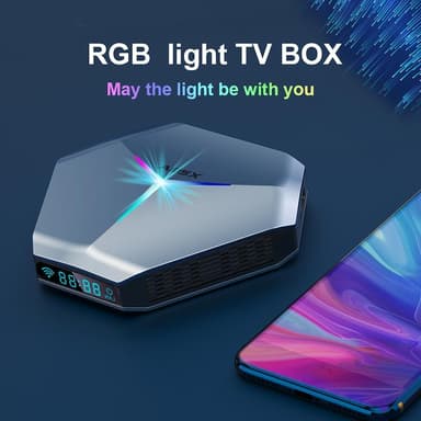 A95X F4 Android 10.0 TV Box WiFi Sølv 2 + 16 GB