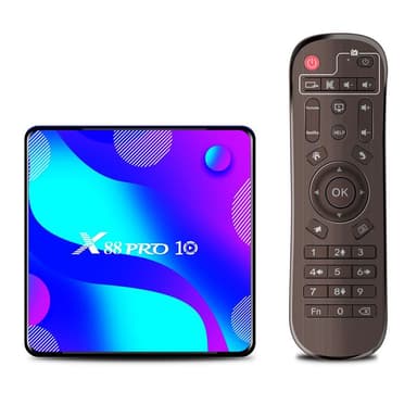 Android TV boks med fjernbetjening 4 + 64 GB 4 dele