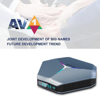 A95X F4 Android 10.0 TV Box WiFi Sølv 2 + 16 GB