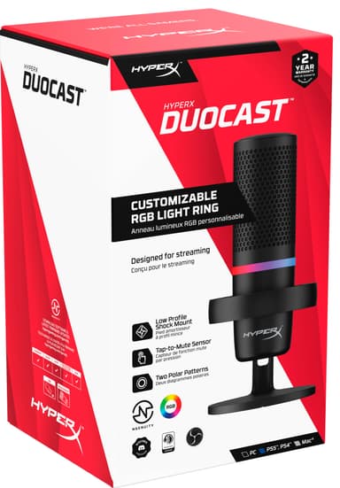 HyperX DuoCast USB kondensatormikrofon