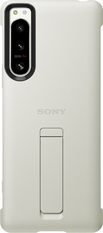 Sony Xperia 5 IV Style Cover med stander (hvid)