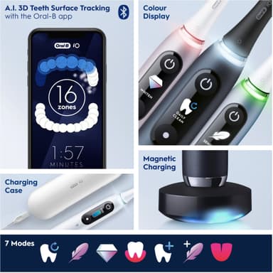 Oral-B iO 9s elektrisk tandbørste 408840 (hvid)